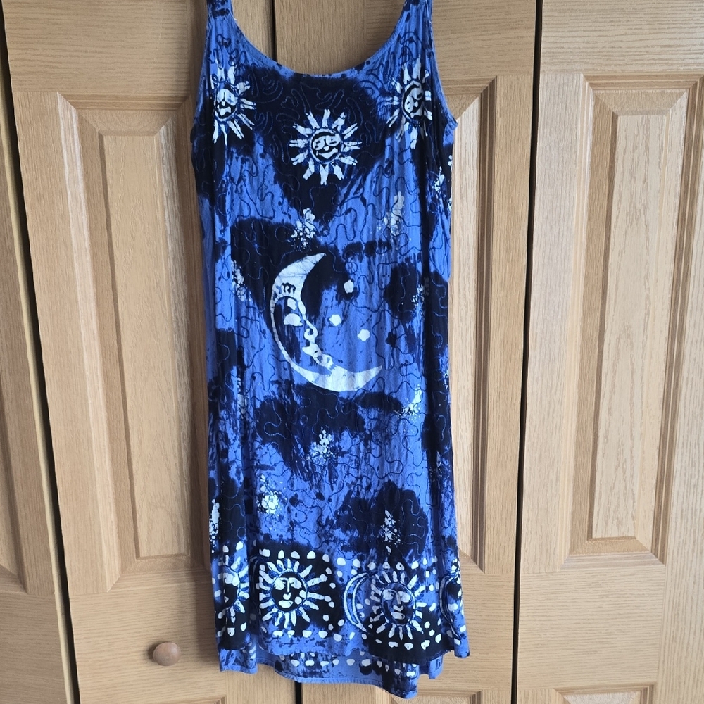 Raya Sun Blue and White Midi Dress